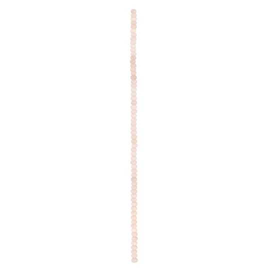 Rose Quartz Rondelle Beads, 6mm by Bead Landing™